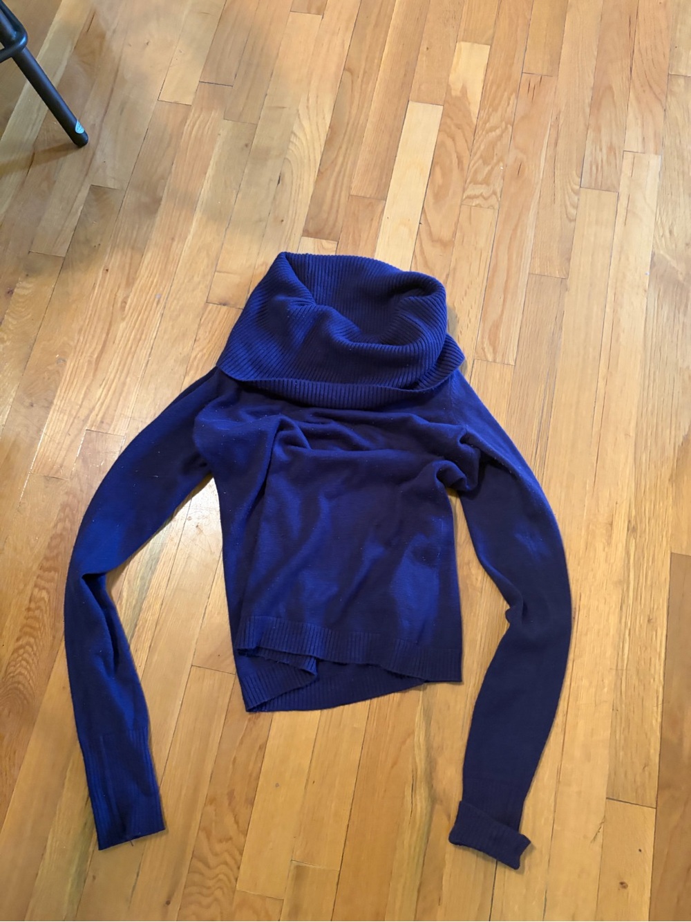 INC International Concepts Purple Cowl Neck Sweater